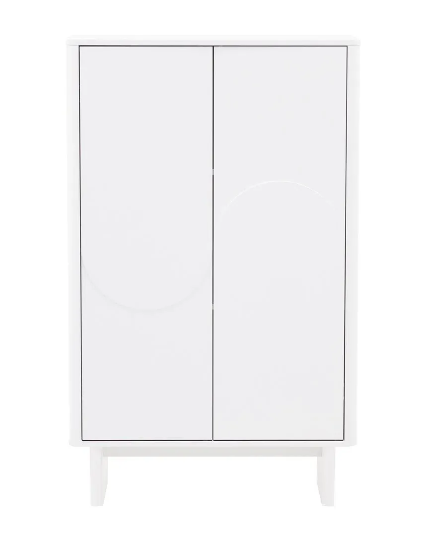Ella Accent Cabinet with Storage - White, MDF