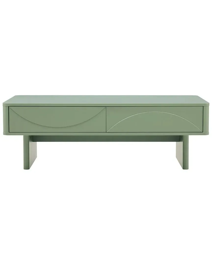Ella Coffee Table with Storage - Green, MDF image