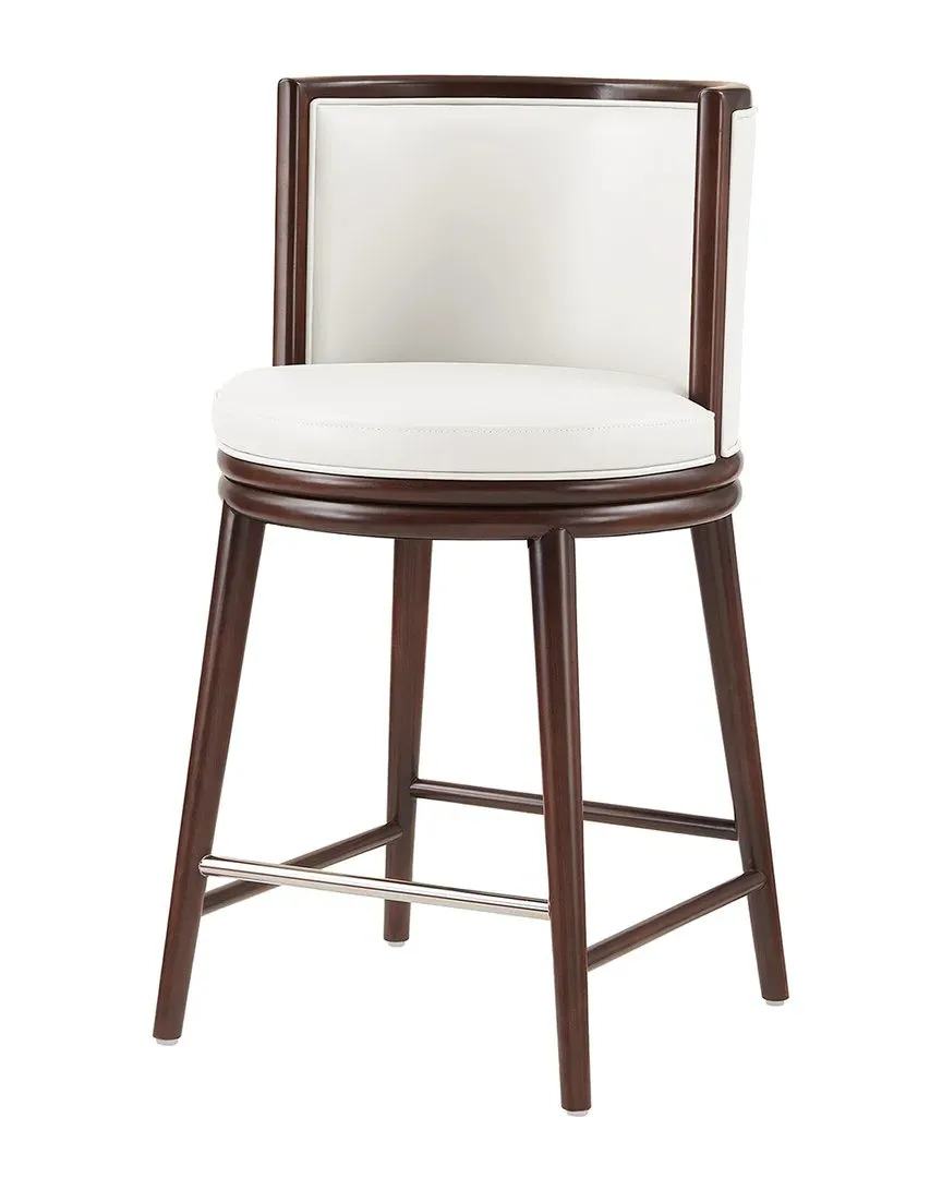 Evalyn Counter Stool - White, Leatherette image