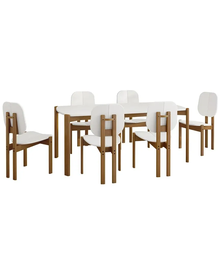 Gales Dining Table Set - White, MDF