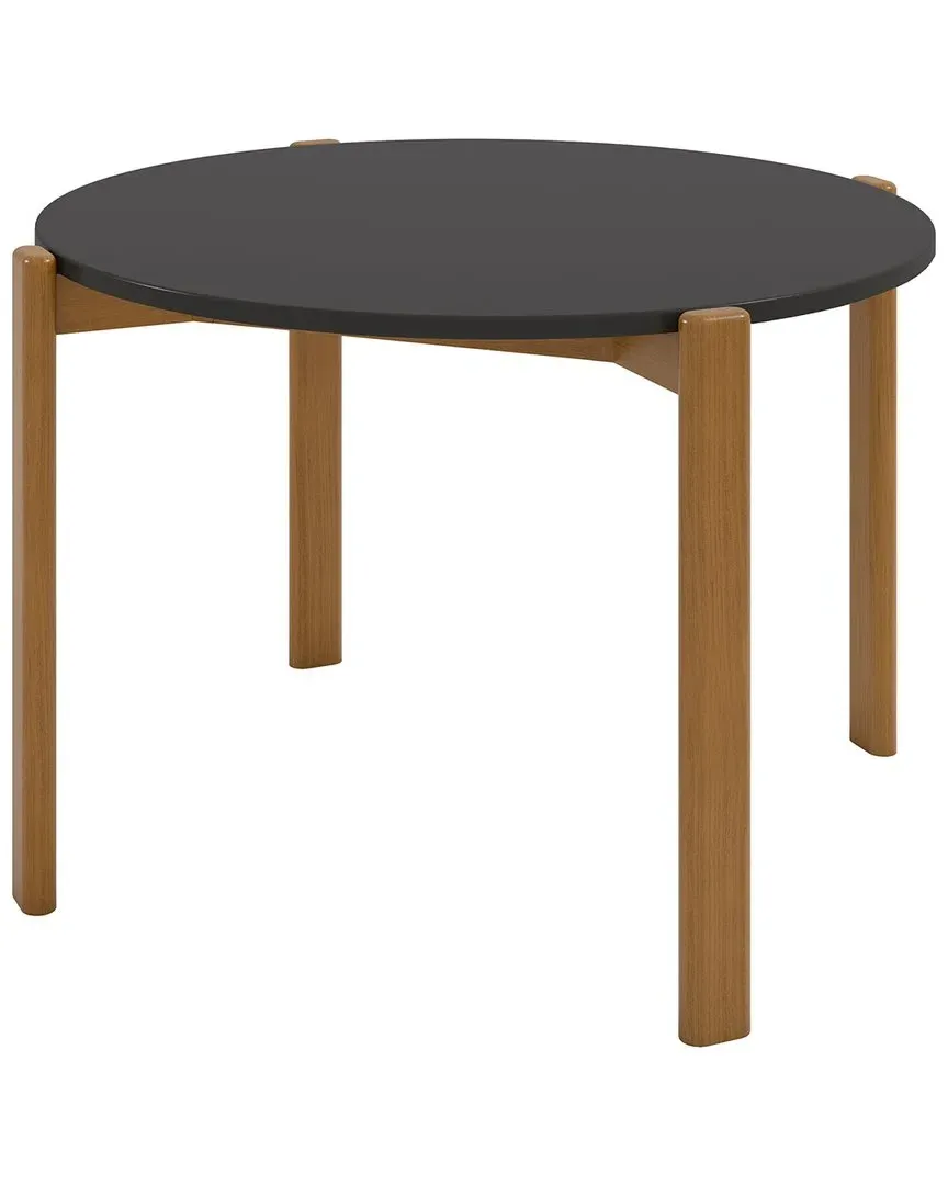Gales Round Dining Table Set - Black, MDF
