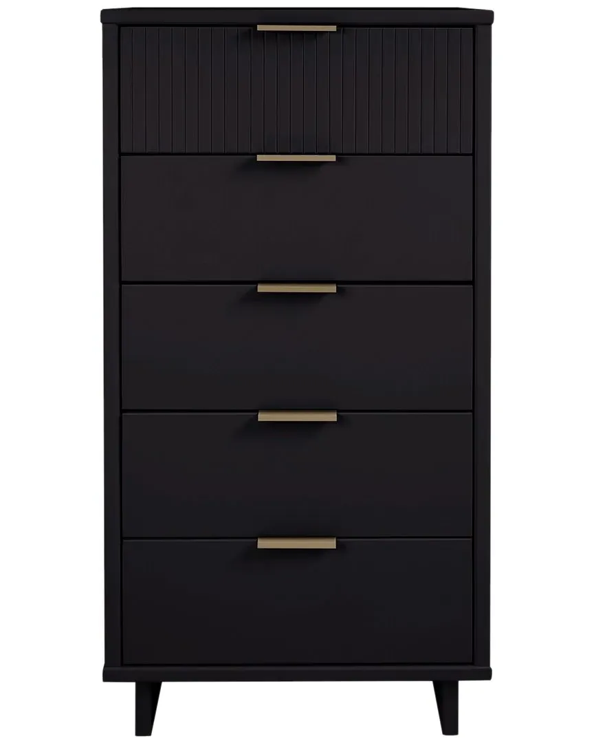 Granville Tall Narrow Dresser - Black image