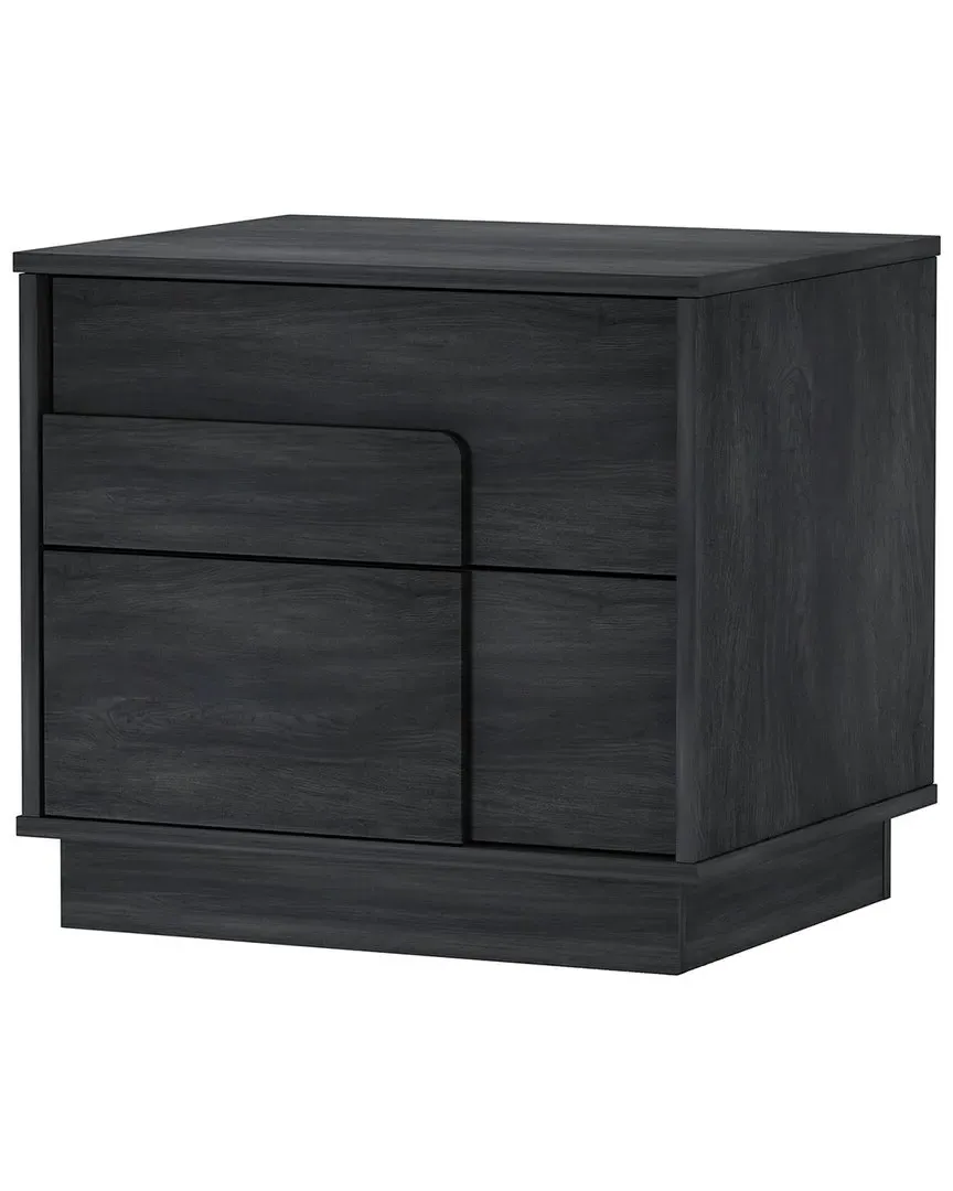 Horizon Nightstand with Storage - Grey