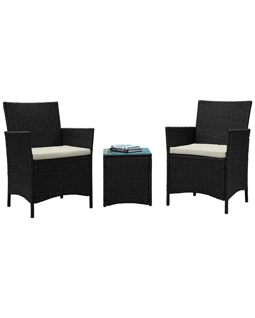 Imperia 2-Person Patio Seating Group with End Table - Grey image