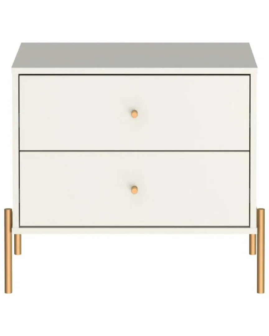 Jasper 2-Drawer Nightstand - Off White Matte image