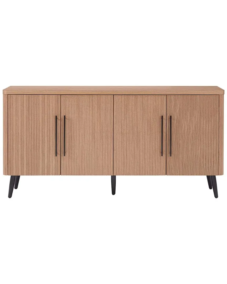 Jodie 64.6in Sideboard with Soft Close Doors - Brown
