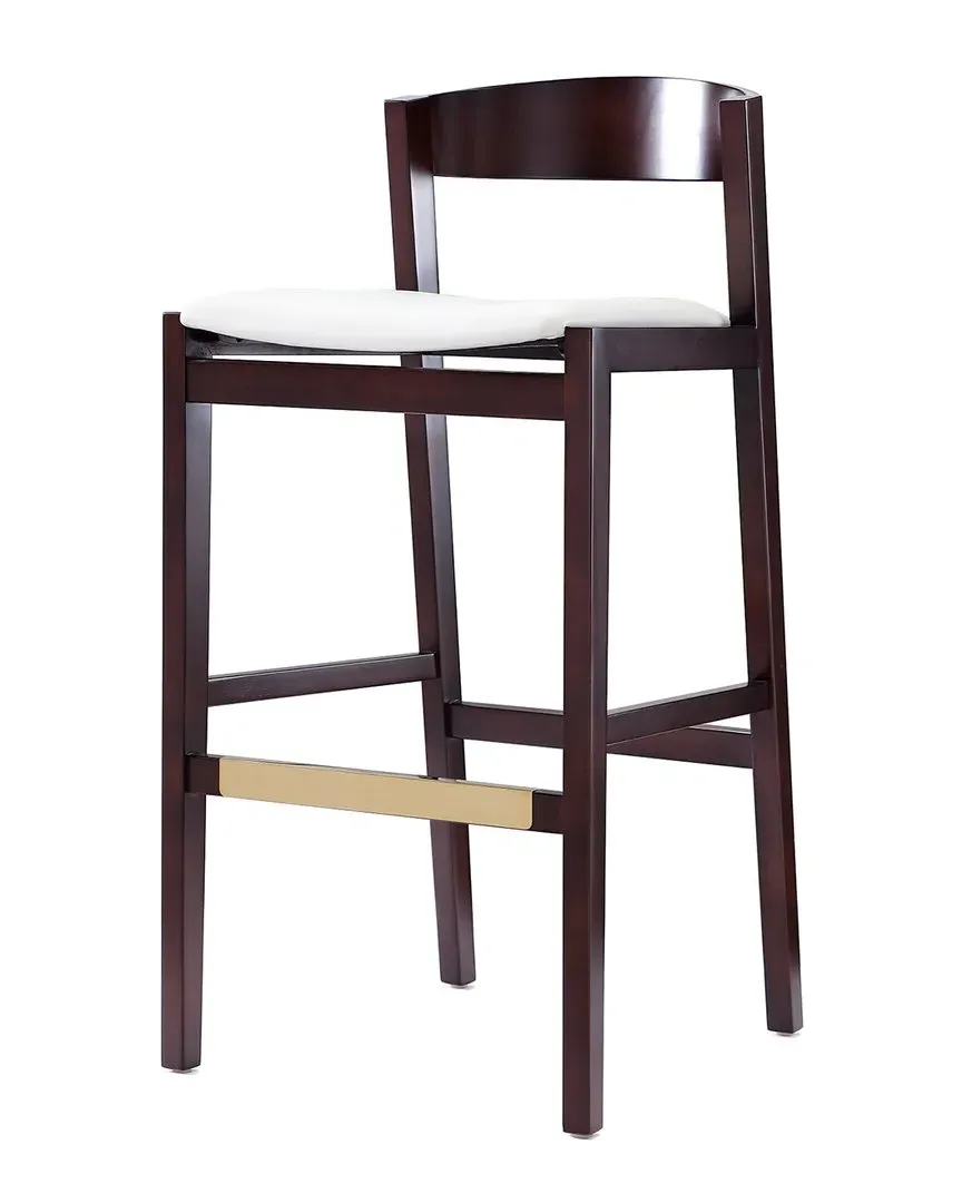 Klismos Bar Stool - Ivory, Beech Wood
