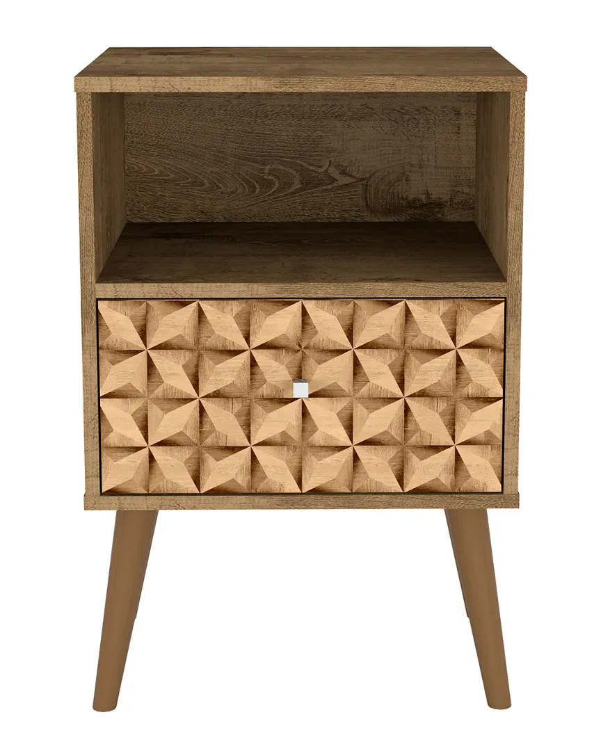 Liberty Nightstand with Drawer - Rustic Brown