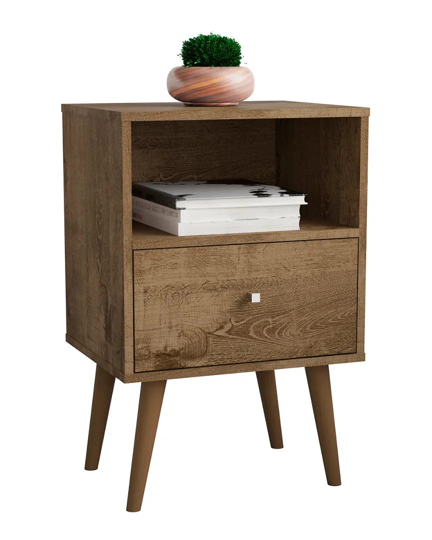 Liberty Nightstand with Drawer - Rustic Brown