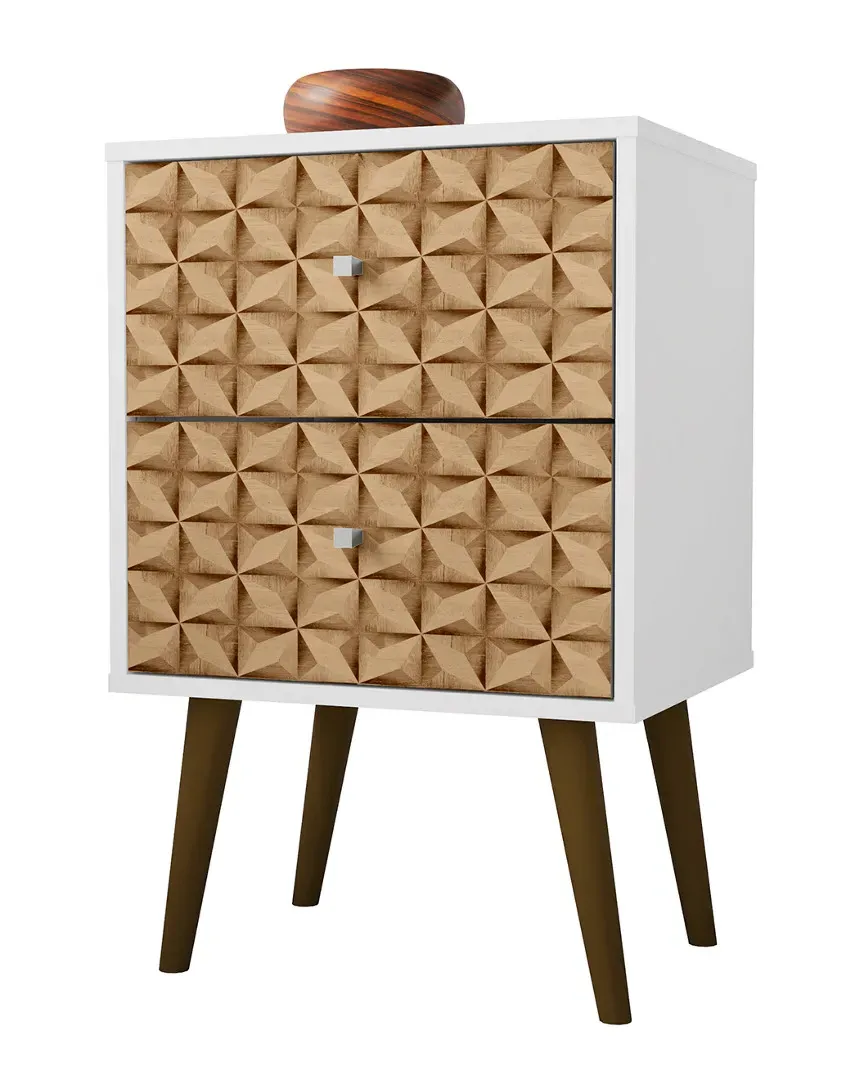 Liberty Nightstand with Drawer - White, Brown