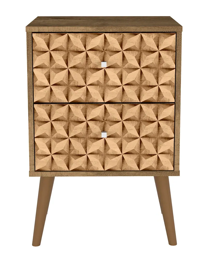 Liberty Nightstand with Drawers - Rustic Brown