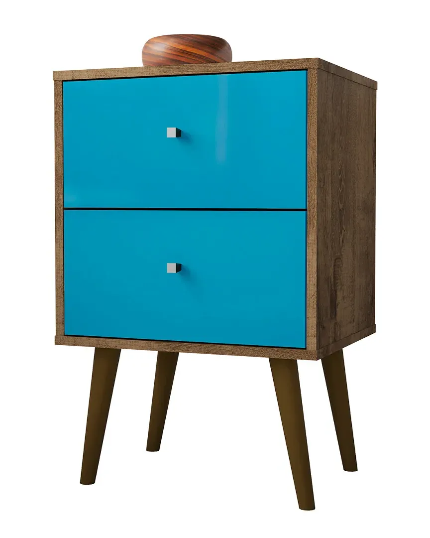 Liberty Nightstand with Drawers - Rustic Brown