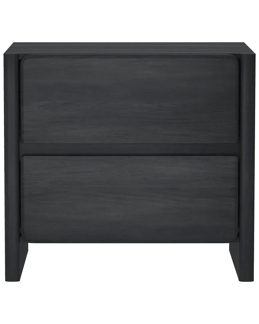 Linda 2-Drawer Nightstand - Charcoal Grey, MDF image