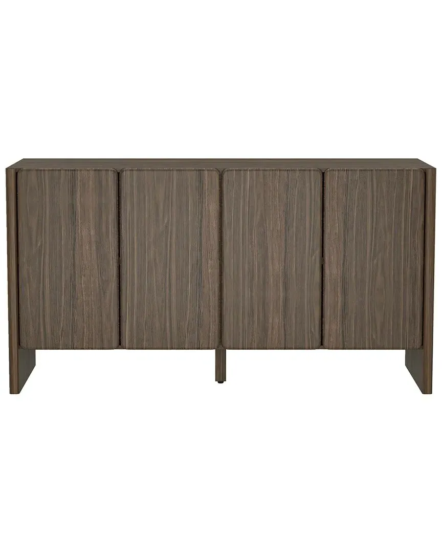 Linda 60in Sideboard with Soft Close Doors - Walnut Brown