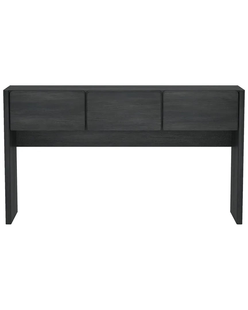 Linda Console Table with Storage - Charcoal Grey, MDF image