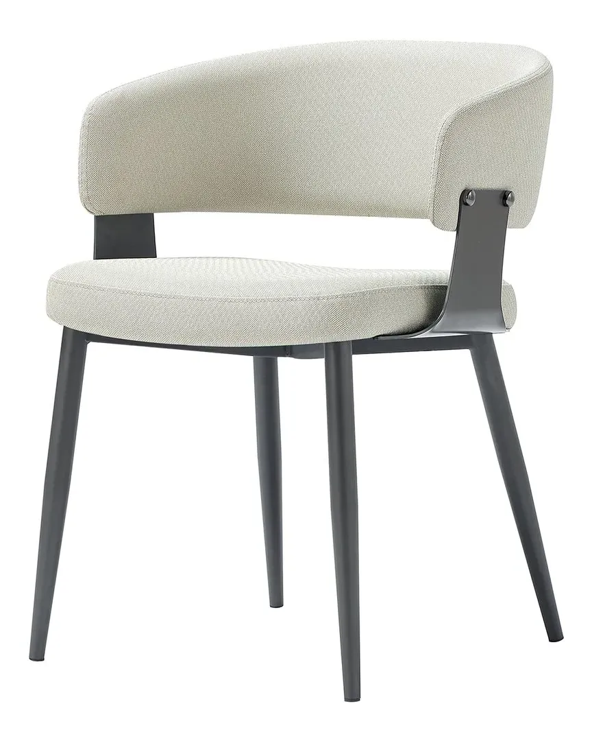Luce Textured Leatherette Dining Chair - Oatmeal image