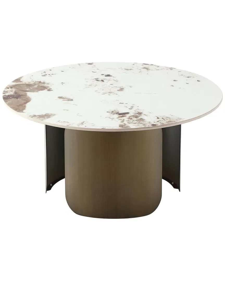 Monica Round Coffee Table - Gold, Stainless Steel image