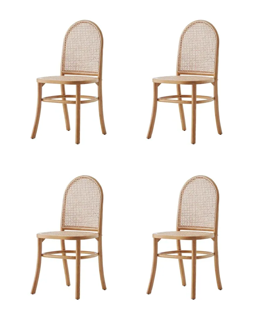 Paragon 2.0 Set of 4 Dining Chairs - Oatmeal, Ash Wood