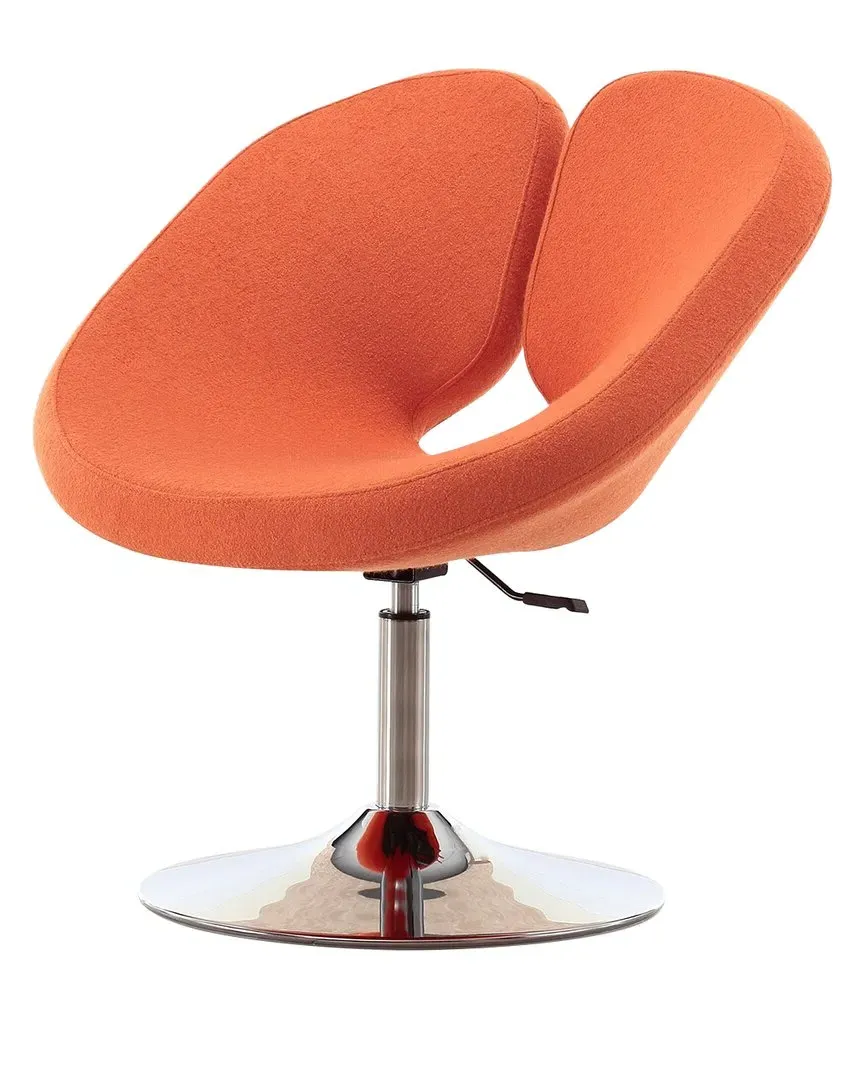 Perch Accent Chair - Orange, Metal