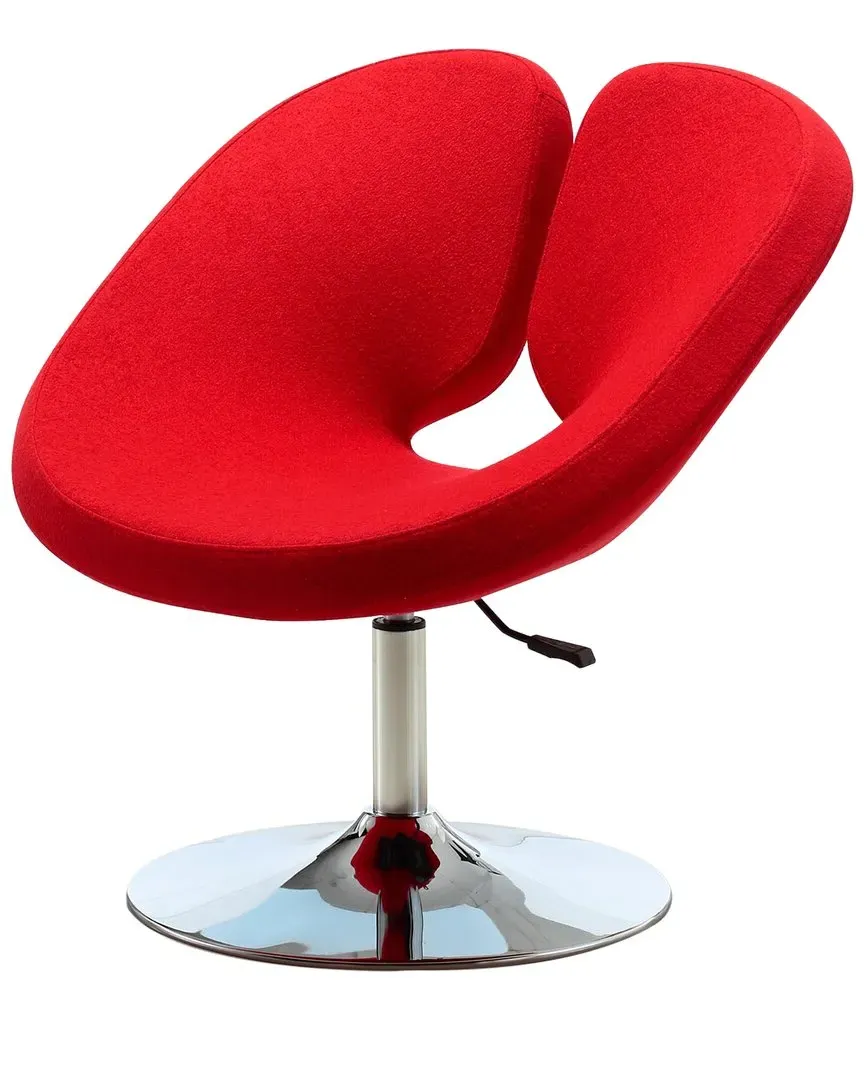 Perch Accent Chair - Red, Metal