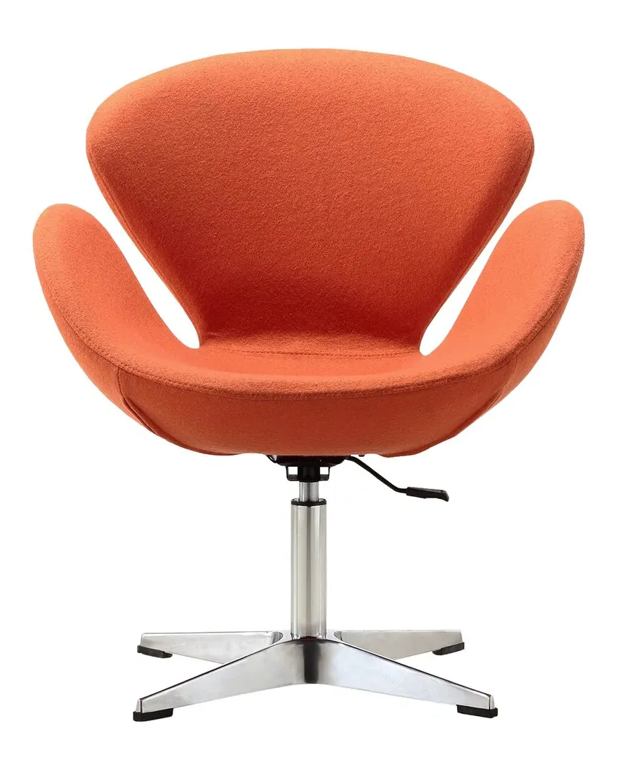 Raspberry Accent Chair - Orange, Metal