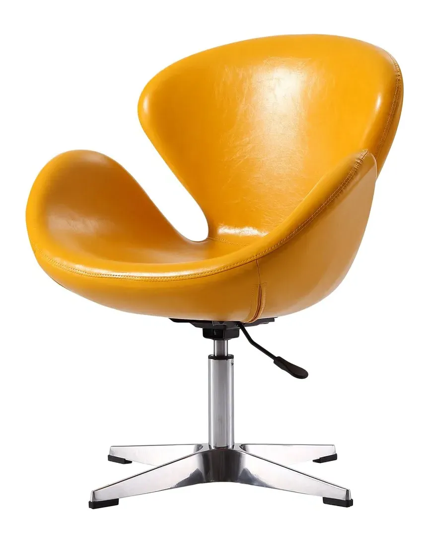 Raspberry Accent Chair - Yellow, Metal