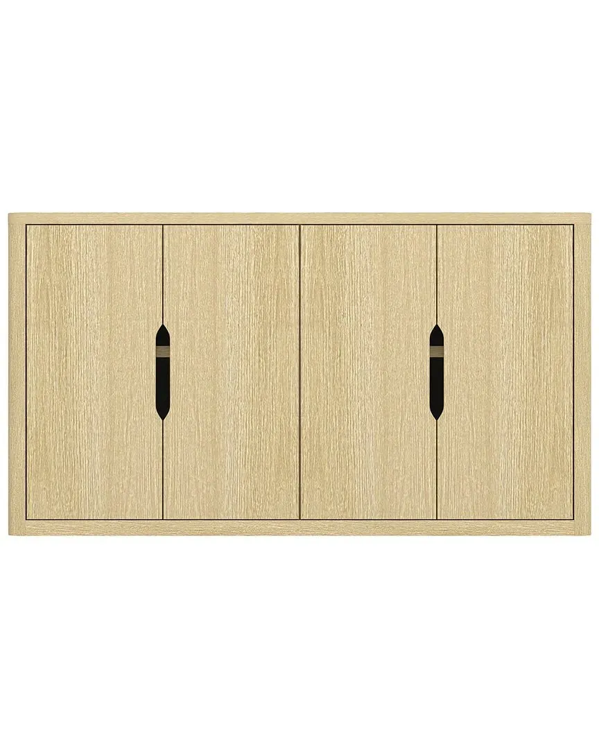 Rivington 60in Sideboard with Storage - Natural Oak, MDF