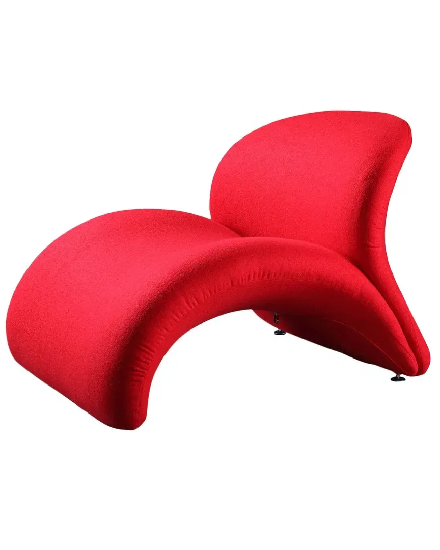 Rosebud Accent Chair - Red, Metal