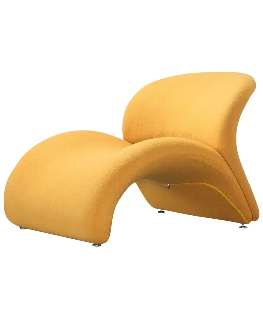 Rosebud Accent Chair - Yellow, Metal