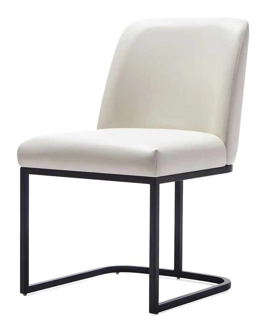 Serena Dining Chair - Cream, Steel image