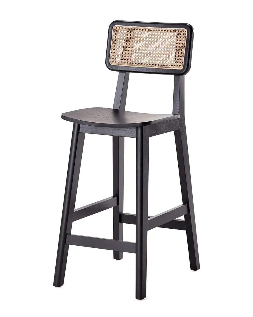 Versailles Counter Stool - Black, Ash Wood image