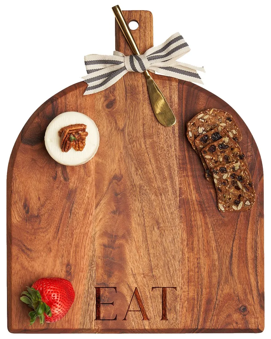 Eat Acacia Bevel Board with Spreader - Acacia Wood