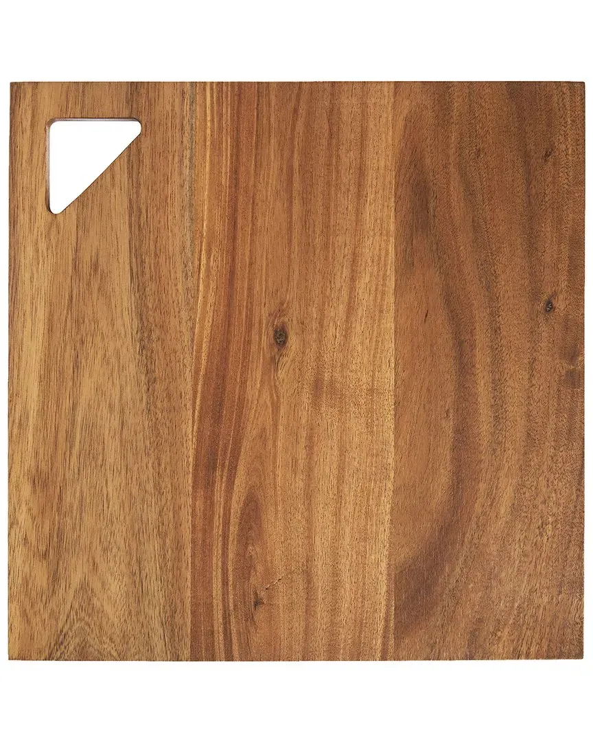 Geo Square Serving Board - Acacia Wood