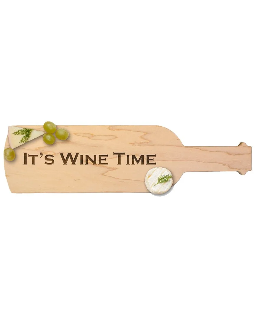 It's Wine Time Cutting Board - Maple image