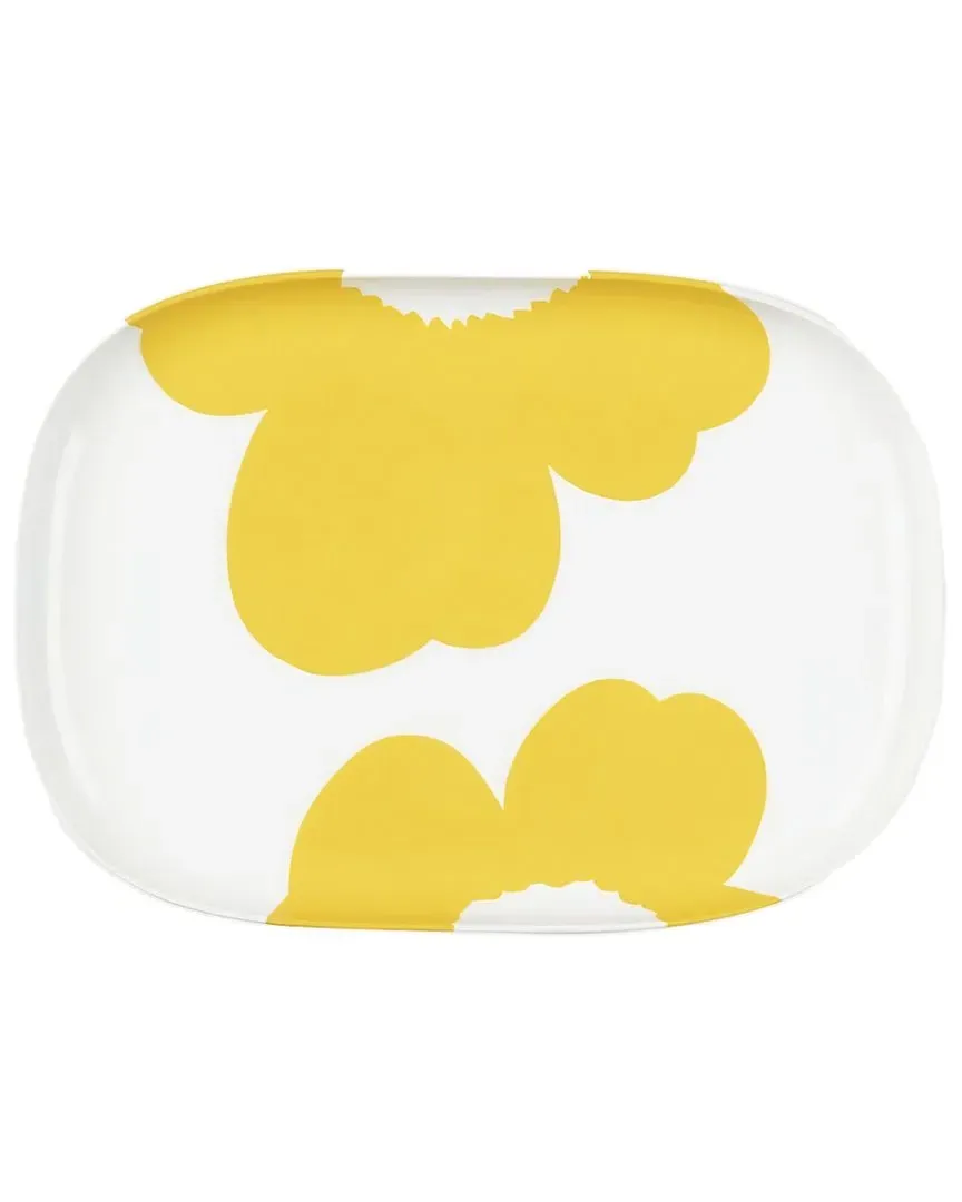 Iso Unikko Serving Dish - White, Ceramic