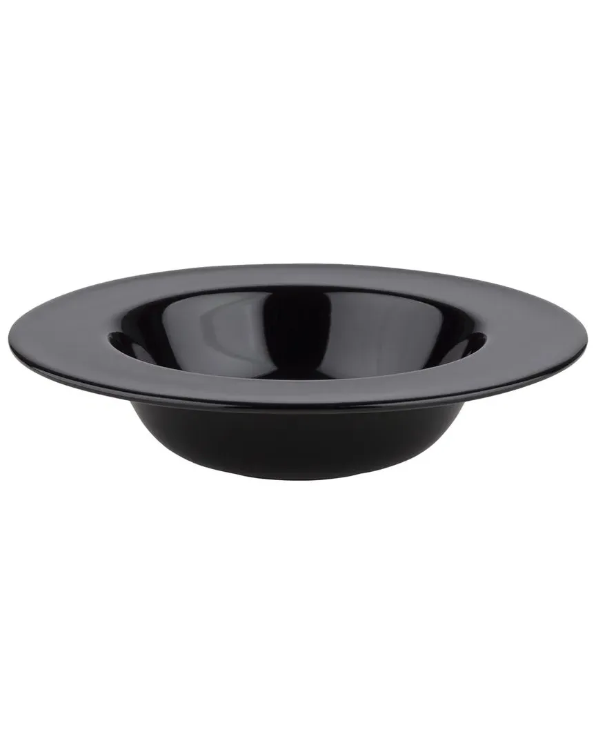Oiva Deep Plate - Black, Stoneware image
