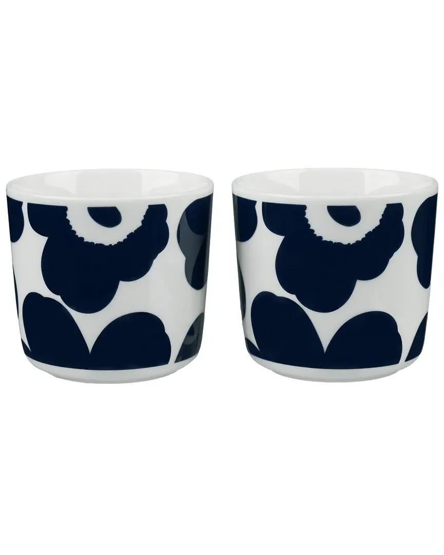 Unikko Set of 2 Cups - White, Stoneware image