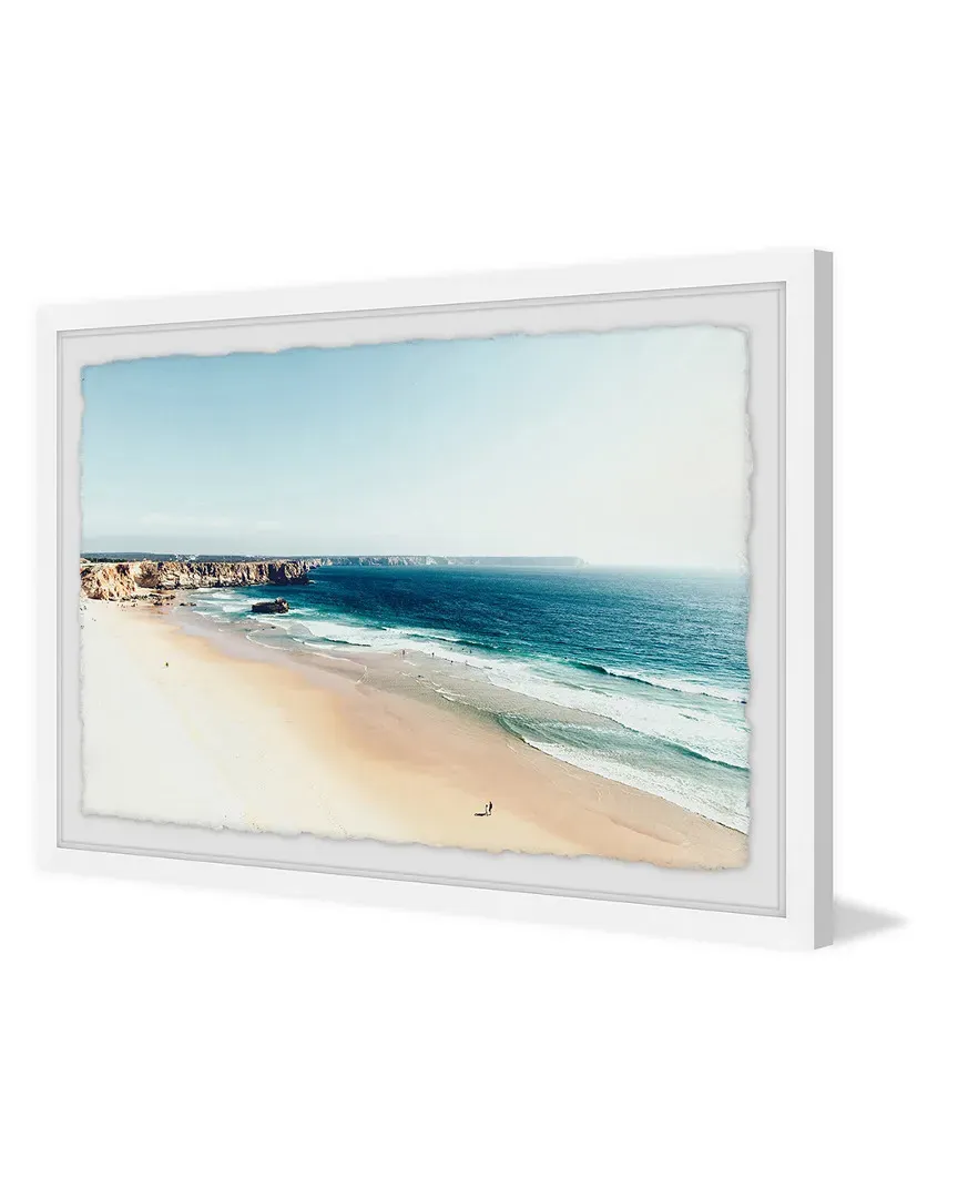 As Far as the Eye Can Sea Framed Print by Morgan Hartley