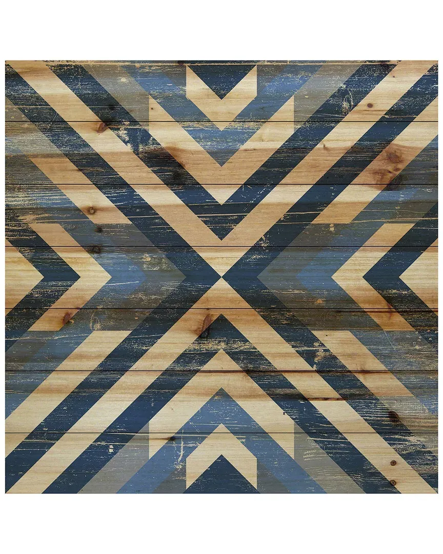Converging Blues Wood Artwork image