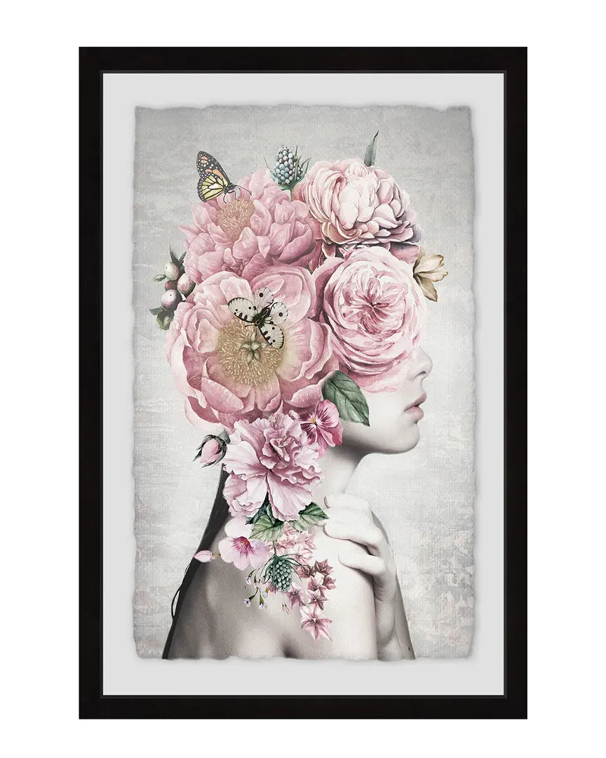 Floral Hair Framed Art Print image