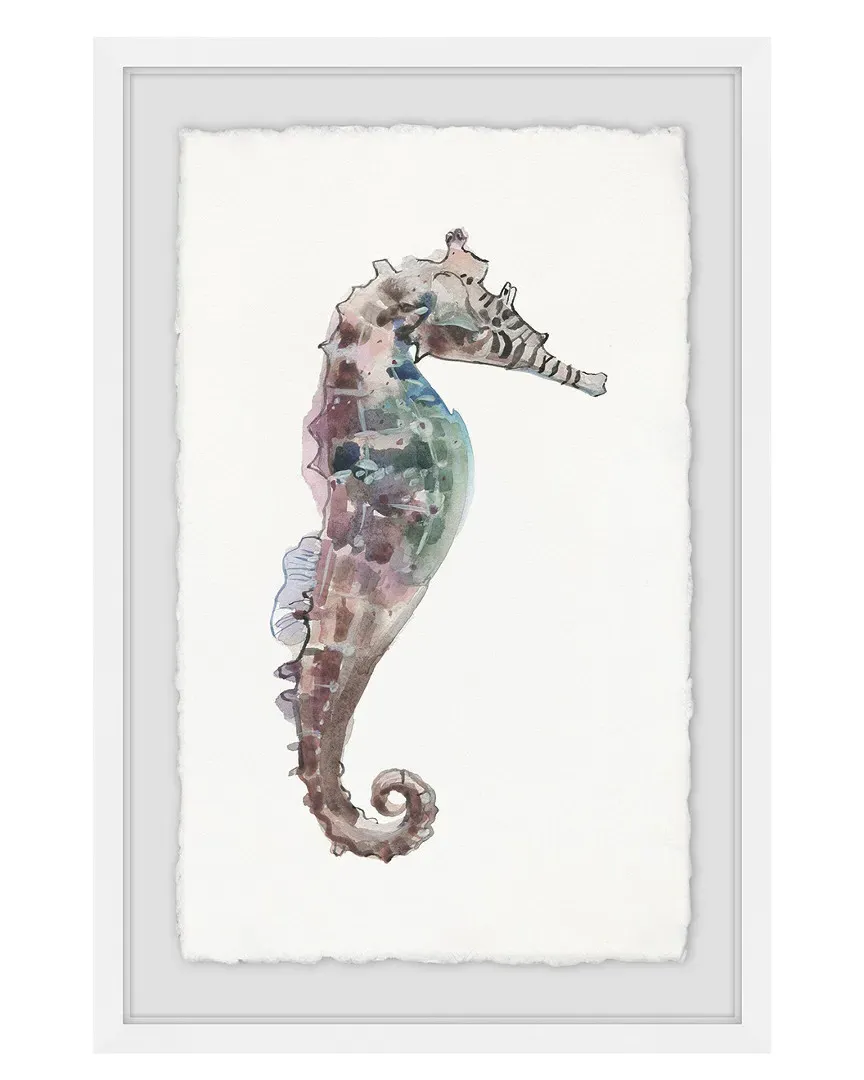 Lone Seahorse Framed Art Print image
