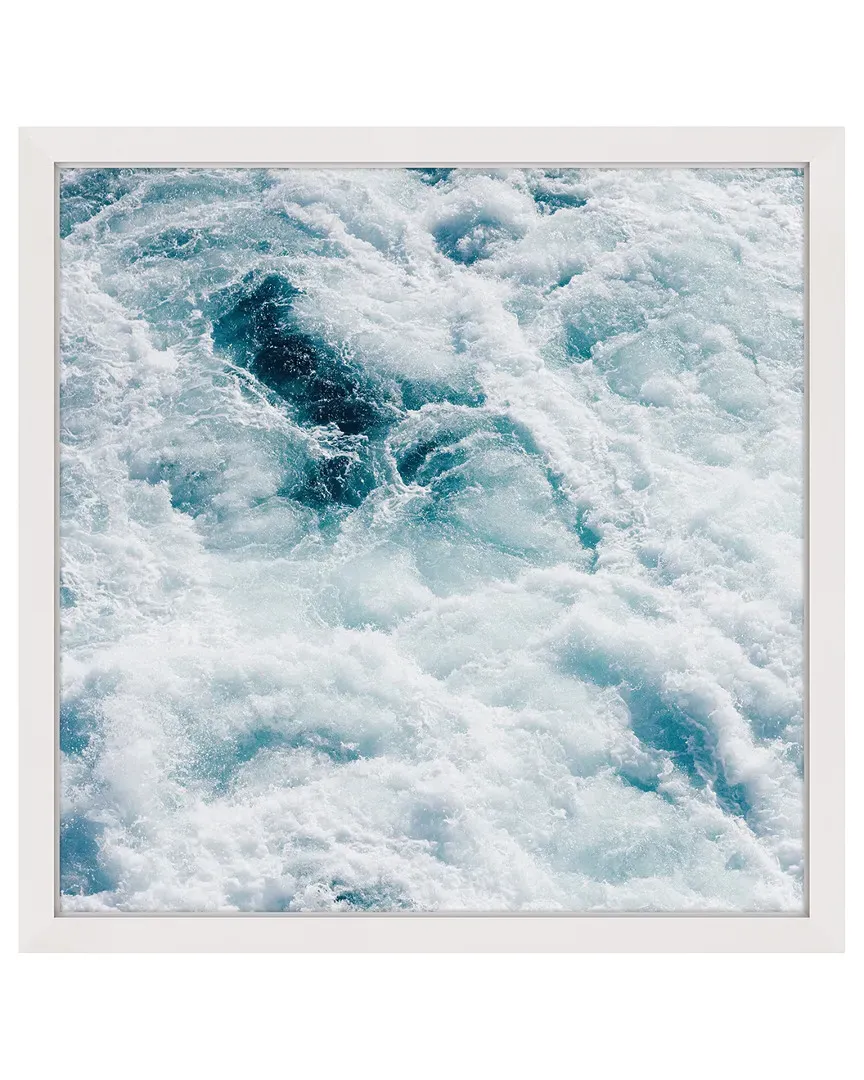 Midnight Blue Storm Framed Art Print - Blue image