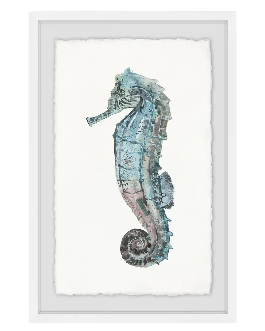 Pastel Seahorse Framed Art Print image