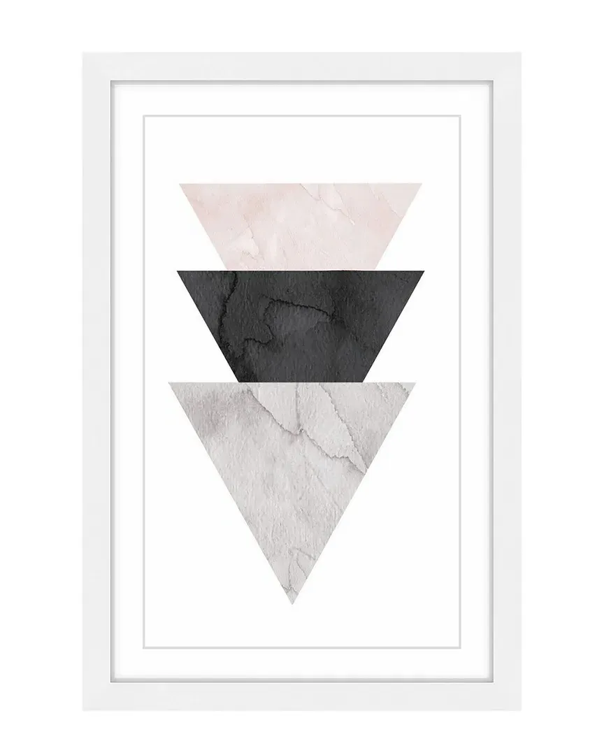 Triangle Stack Framed Art Print image