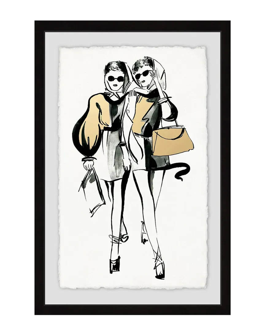Twin Fashionistas Framed Art Print image