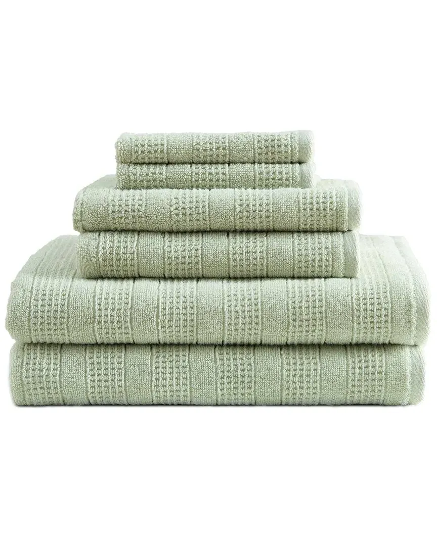 Bedford Cottage 6pc Towel Set - Aloe, Cotton image