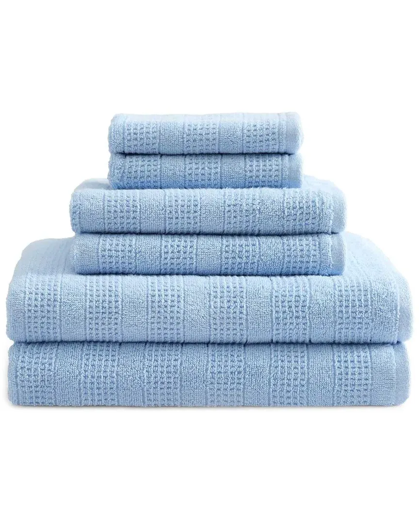 Bedford Cottage 6pc Towel Set - Blue, Cotton