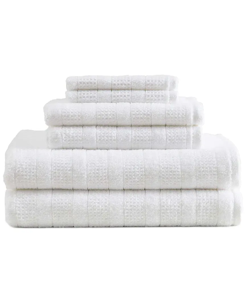 Bedford Cottage 6pc Towel Set - White, Cotton