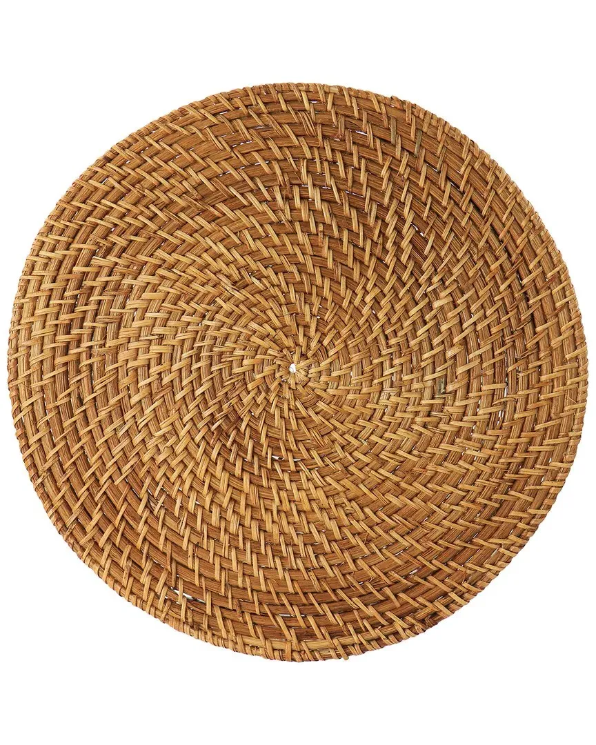Circular Placemat - Brown, Rattan image