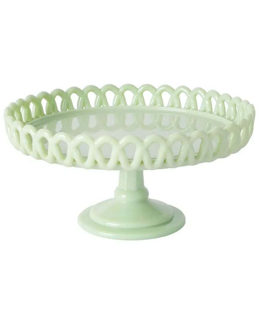 Highbrook Loop Cake Stand - Mint, Jadeite Glass